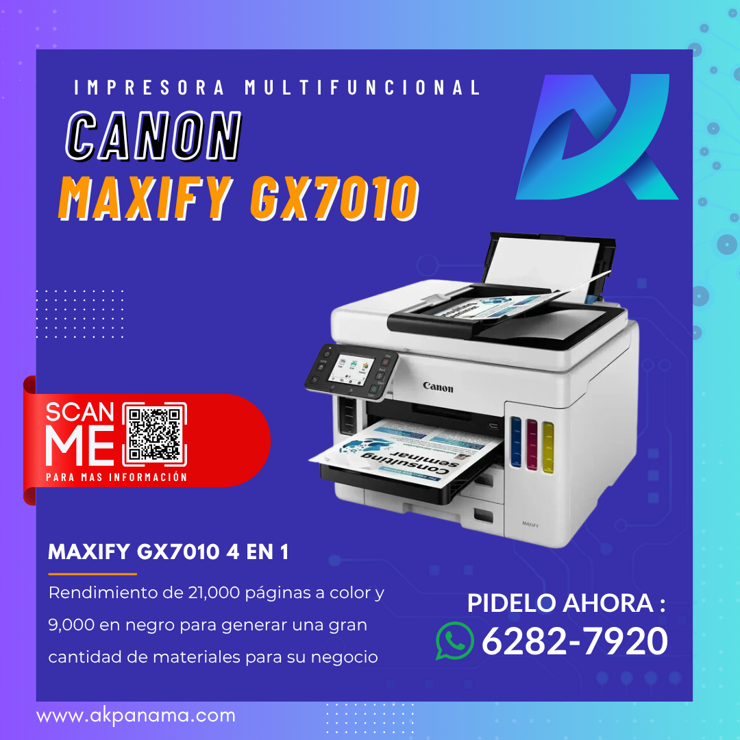 IMPRESORA LASER CANON MAXIFY GX7010