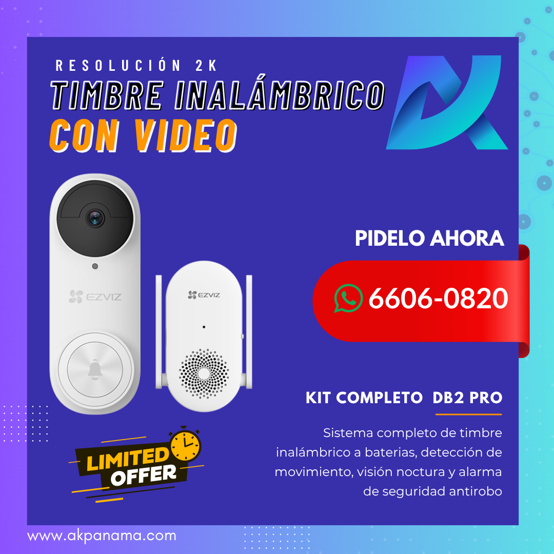 TIMBRE INALÁMBRICO CON VIDEO EZVIZ