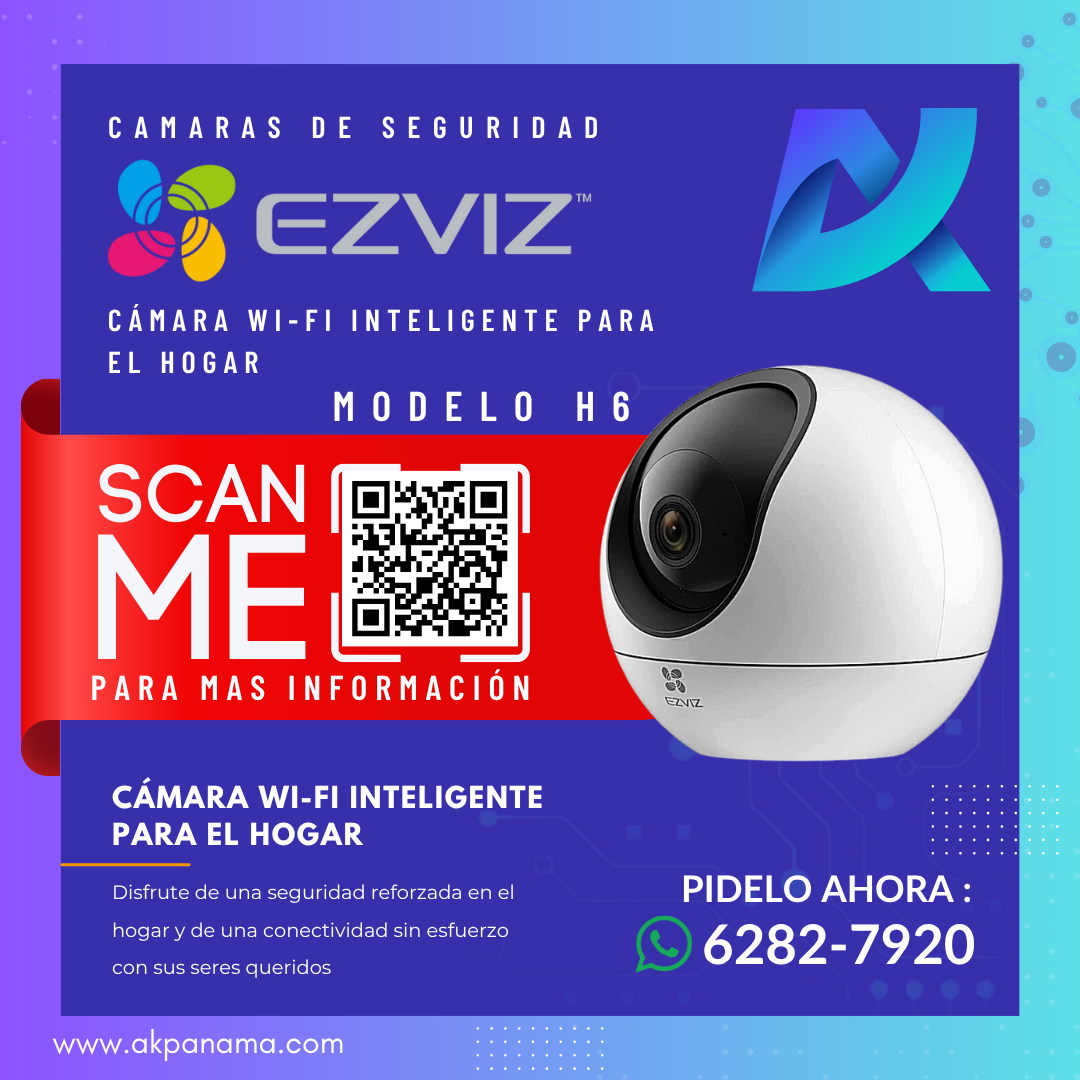 CÁMARA WIFI INTELIGENTE EZVIZ H6