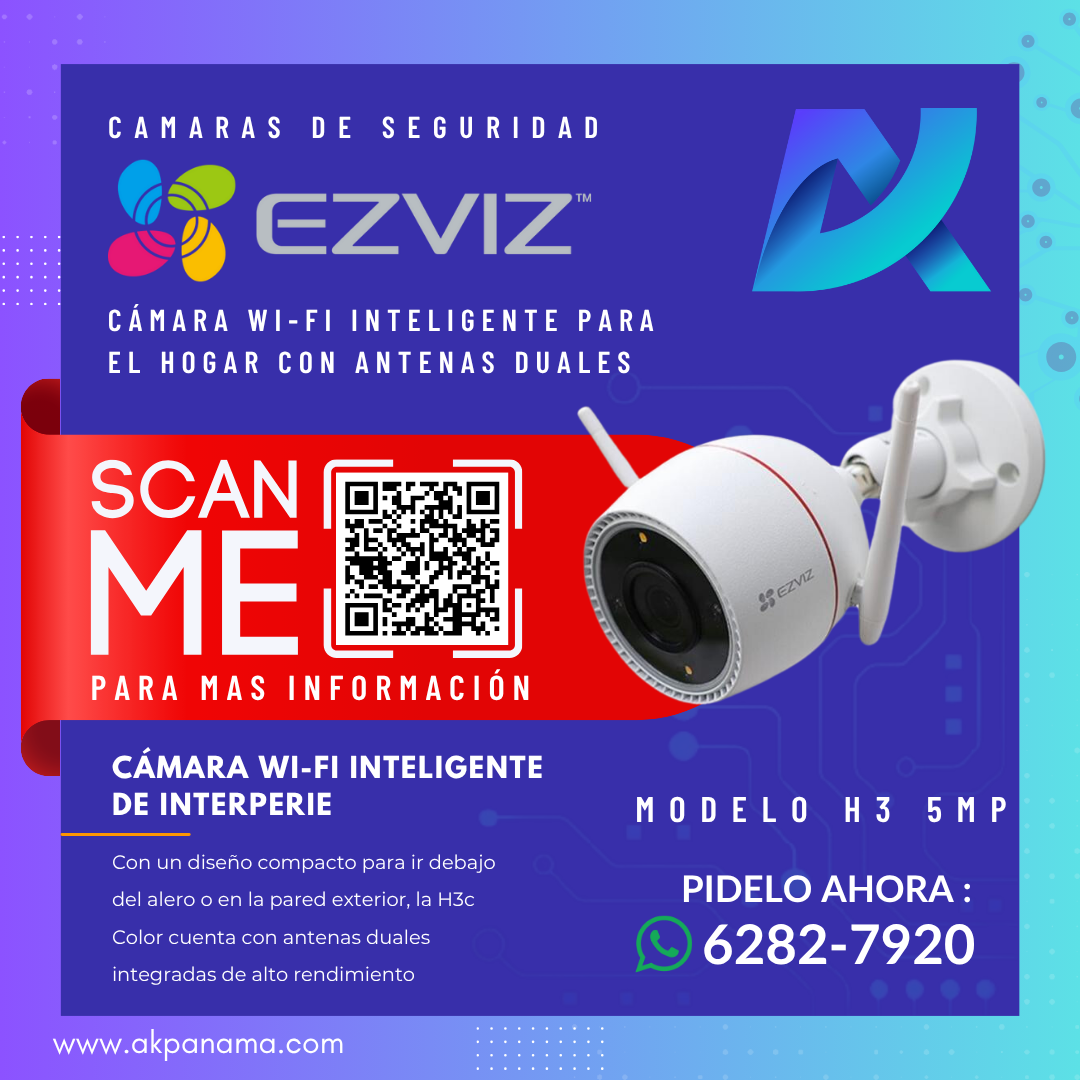 CÁMARA WIFI INTELIGENTE EZVIZ H3 5MP