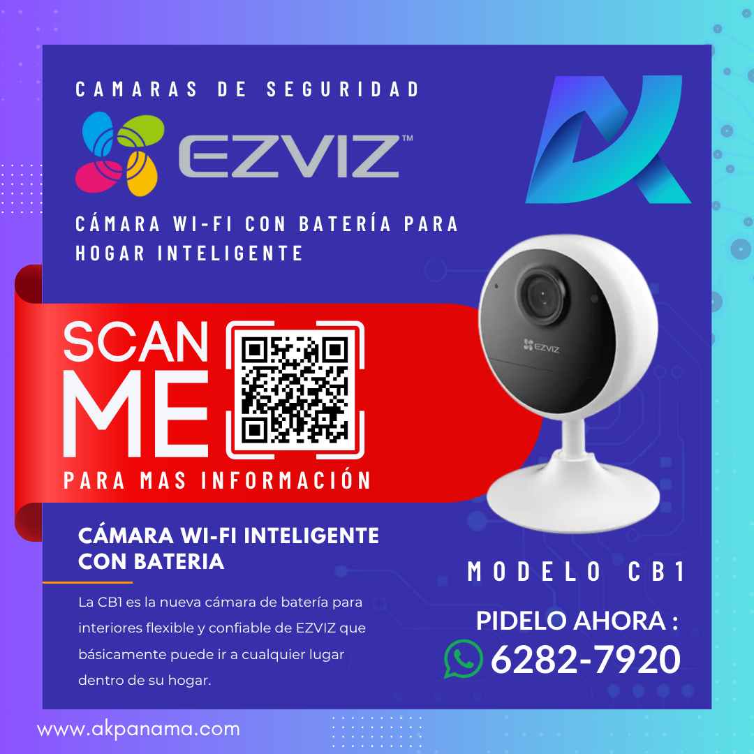 CÁMARA WIFI CON BATERIA EZVIZ MODELO CB1