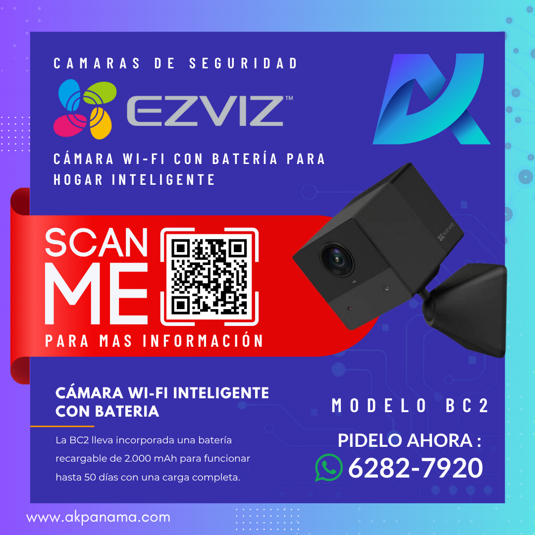 CAMARA WIFI INTELIGENTE EZVIZ BC2